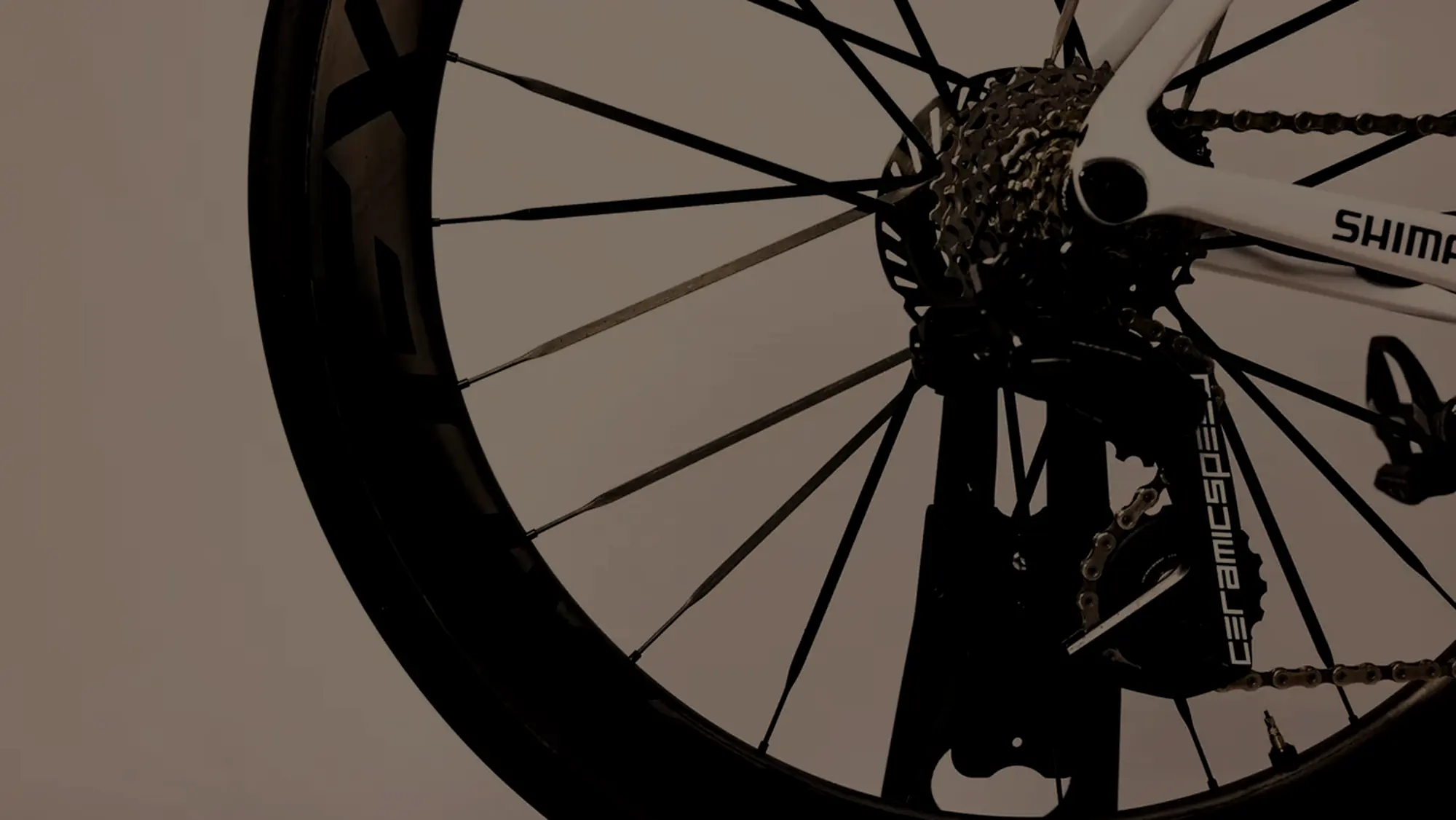CADEX carbon wheel, Shimano cassette and rear derailleur on a Giant Propel
